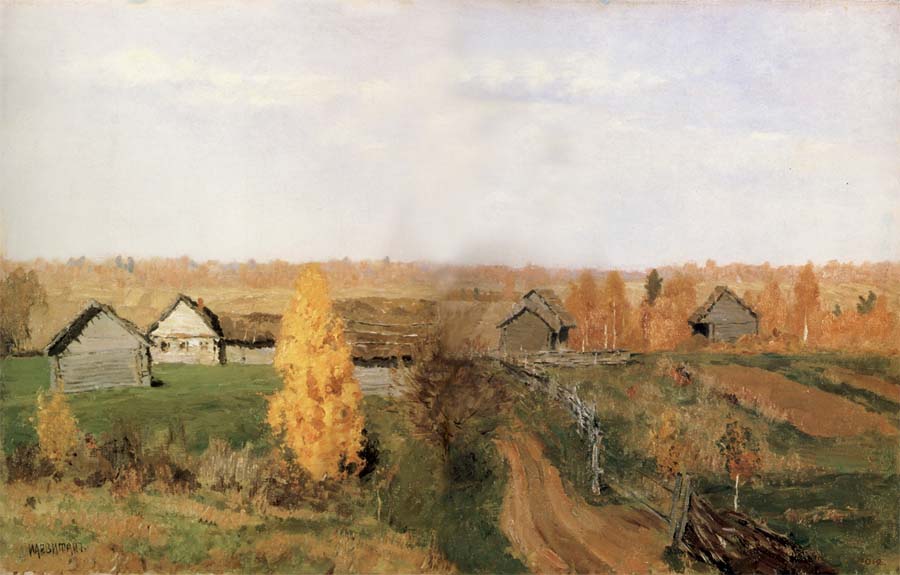 Golden autumn in the Village